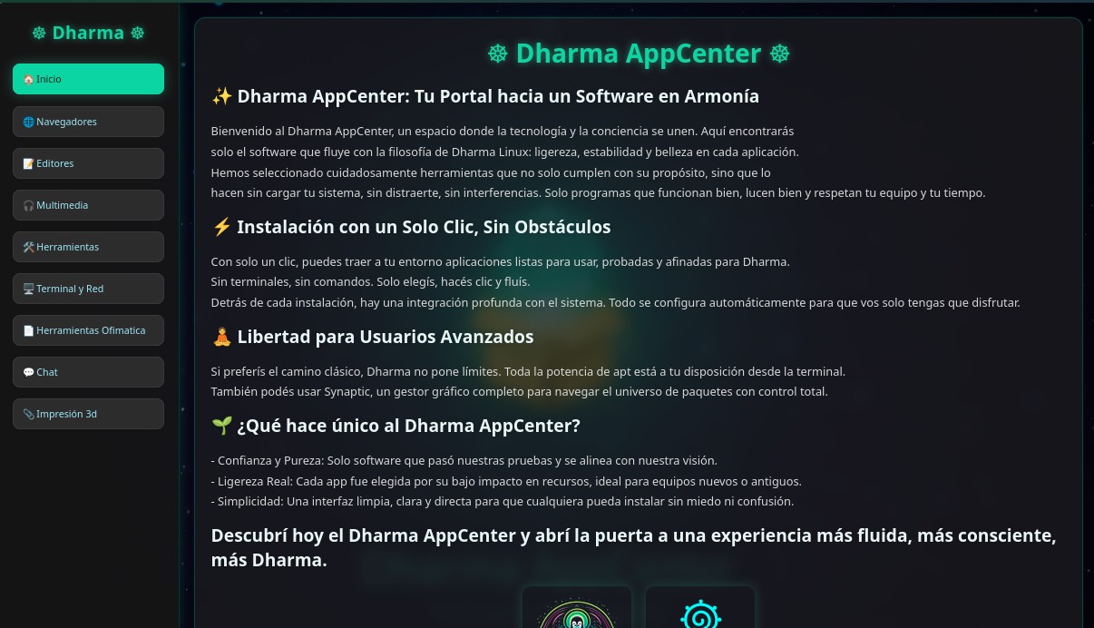AppCenter Dharma